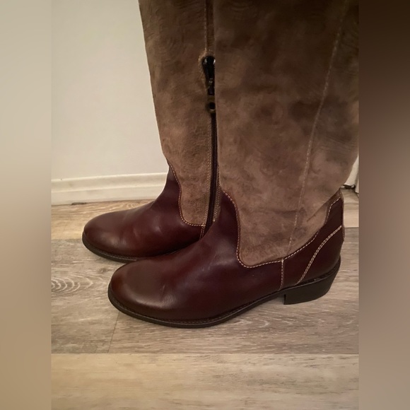 Suede knee high boots - Picture 3 of 8